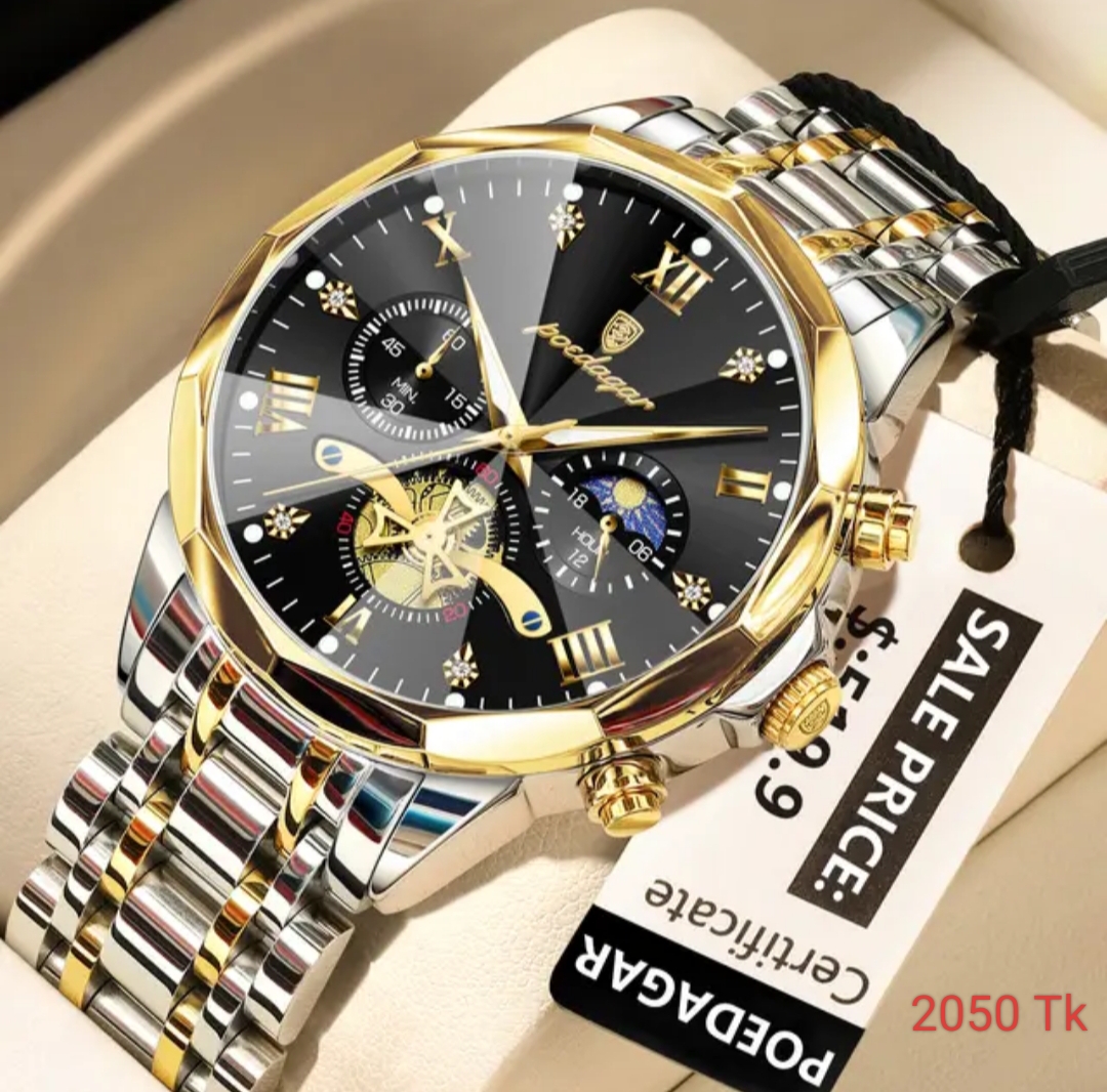 Poedagar 938 Watch Toton Bluck