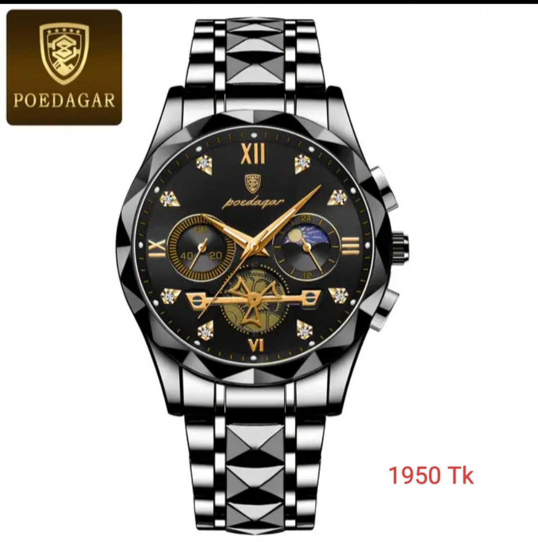 Poedagar 996 Watch Black