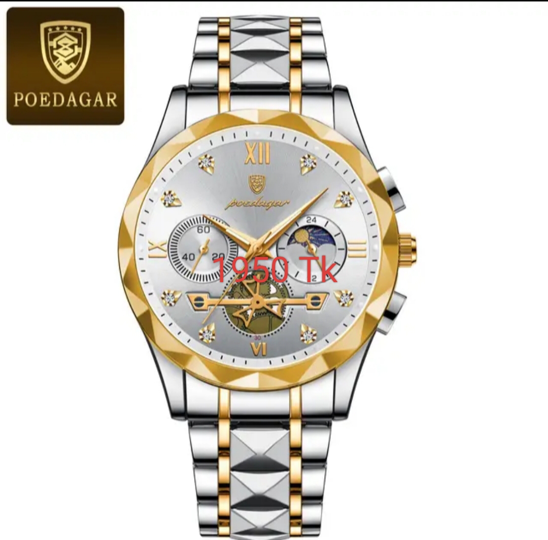 Poedagar 996 Watch Toton Silver