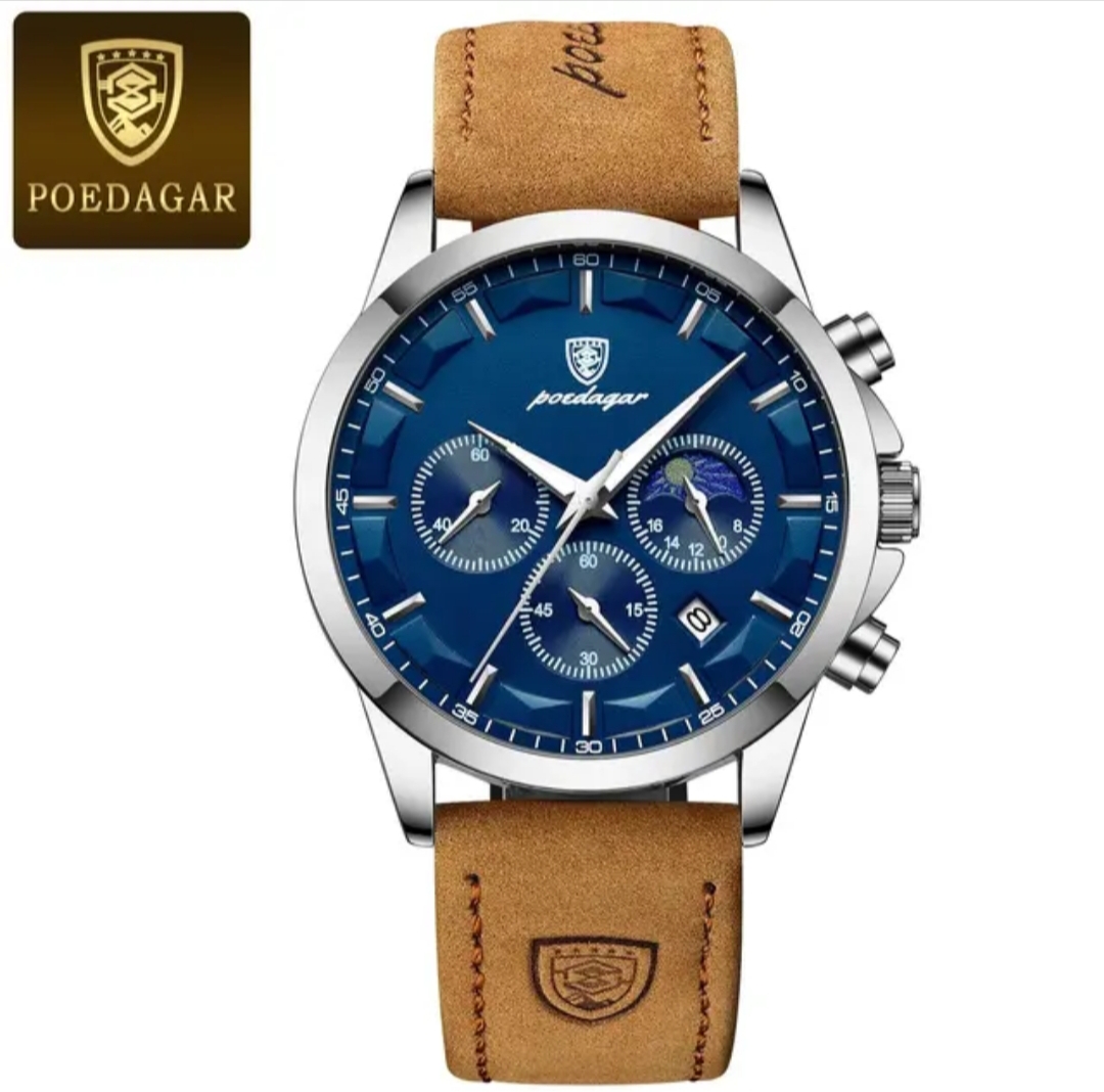 Poedagar M928 L Watch silver blue