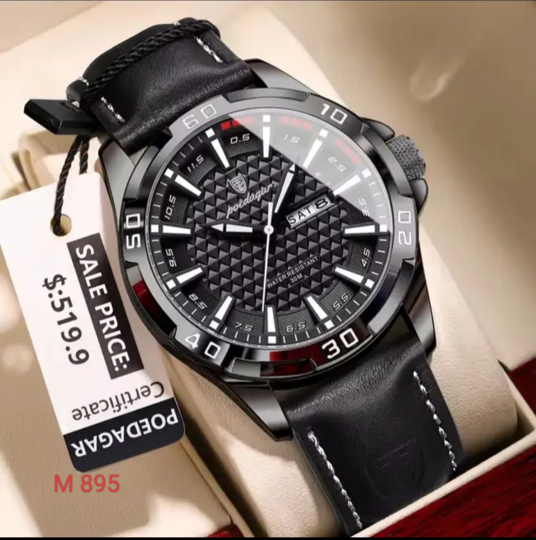 Poedagar M895 L Watch Black