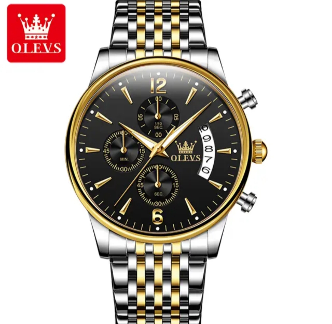 Olevs Men Watch 2867 Toton Black