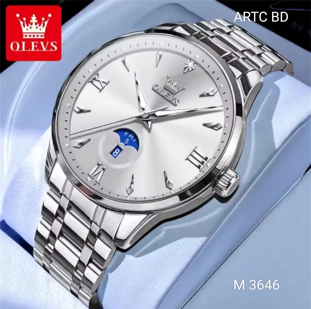 Olevs 3646 Watch Silver